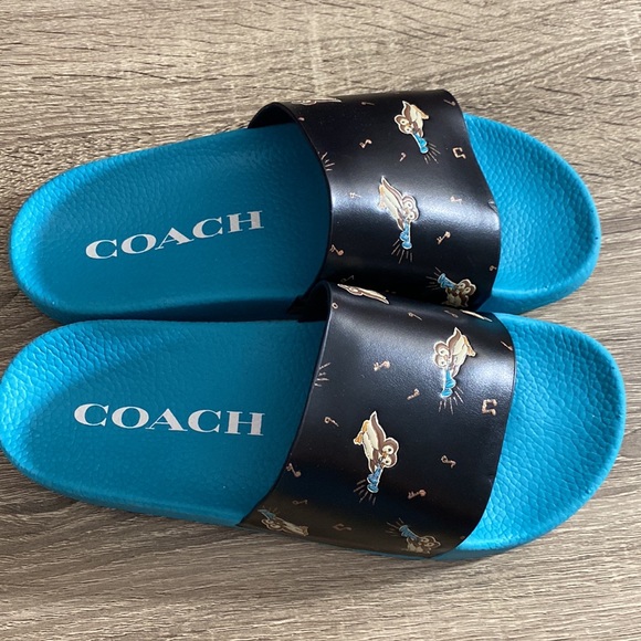 Coach Udele Sport Slide Party Penguins NWT - Picture 5 of 10